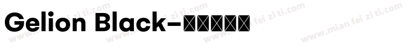 Gelion Black字体转换